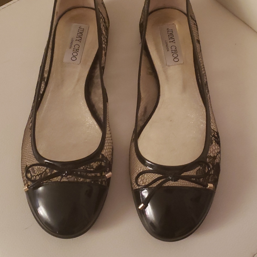 Jimmy choo lace ballet flats
